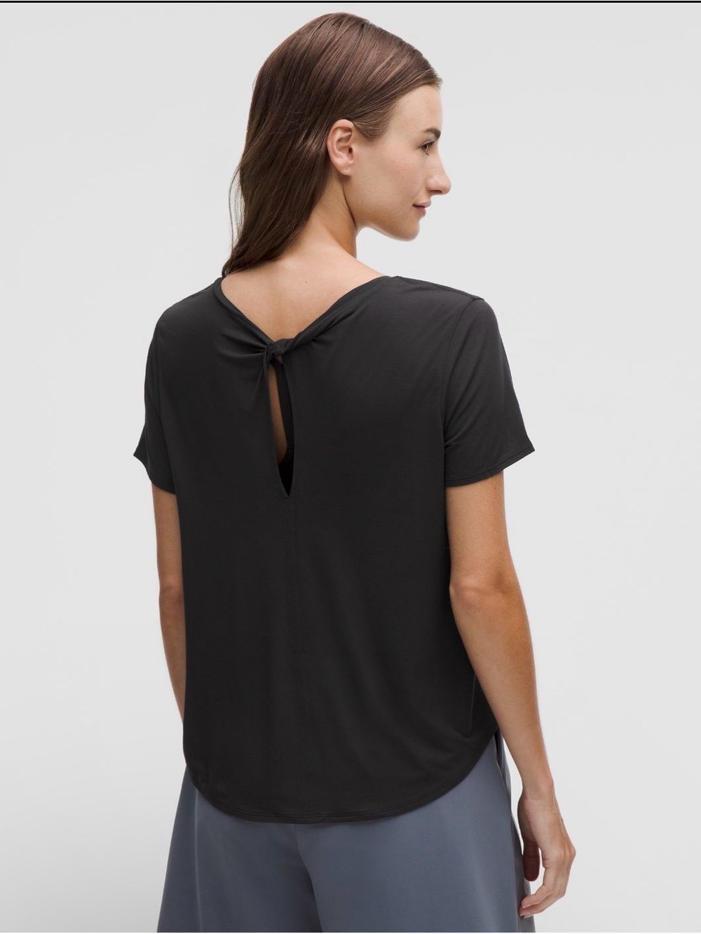 Lululemon Modal Silk Twist-Back Short Sleeve Shirt size XS